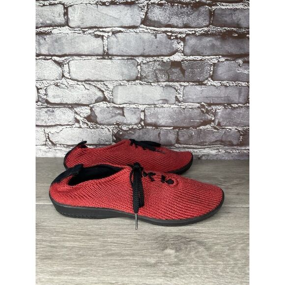 Arcopedico Lightweight Red Knit Lace Up Comfort Sneakers Women’s Sz 43EU/12M US - Picture 14 of 16